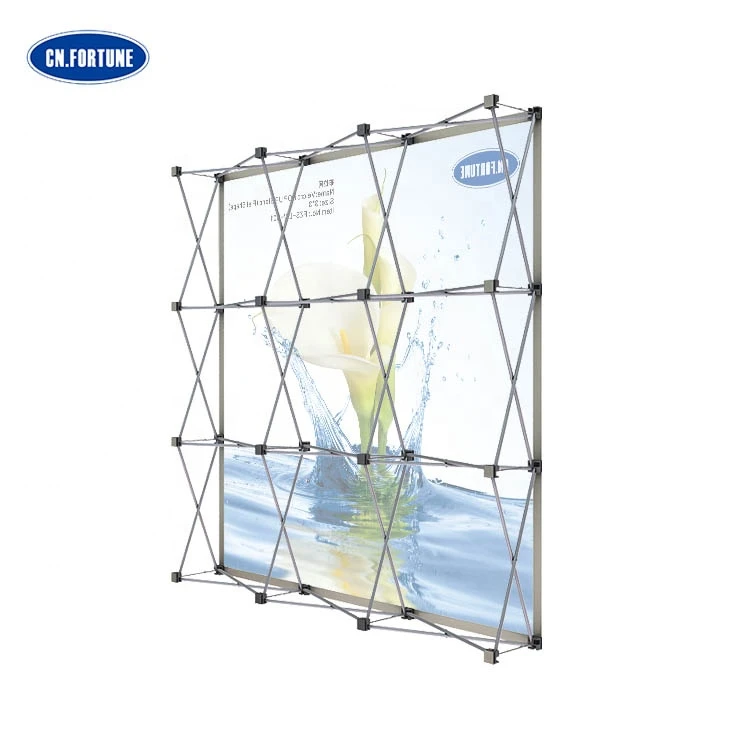Custom Exhibition 3x3 Aluminum Frame Pop Up Display Stand for Event