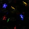 Custom Led Solar Power Star Shape Christmas Decorative Light Strings