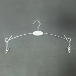 Custom Logo Metal Bikini Bra Underwear Hanger Single Tier for Fashion Brand Display in Wardrobe