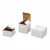 Import Custom One Piece Diecut White Kraft Paper Chipboard Mailing Box Packaging White Tab Locking Literature Mailer Box from China