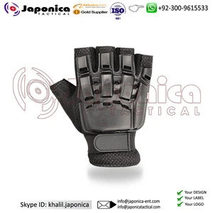 Custom Outdoor Classical Army Military Police Glove Tactical Paintball Sports Shooting Gloves Half Finger Tactical Glove