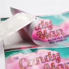 Custom Personalized Brand Hair Bundle Wraps Paper Self Adhesive Hair Labels Hair Packaging Sticker Labels