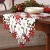 Import Custom Size Polyester Red White Hollow and Full Embroidery Design Embroidered Christmas Flowers Table Runner from China