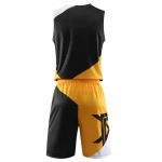 Custom Wholesale Design Retro Sublimation Reversible Basket Ball Kids Singlets Vests Kit Set Shirt Men Basketball Uniform Jersey