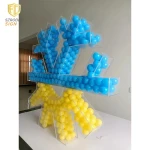 Customized  3D Clear Acrylic Letters Hollow  Tillable Candy Balloon Snacks Toys In Wedding Birthday Party Home