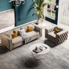 Customized Flannelette Fabric Hot Sale Modern Design Furniture Sofa Set Luxury Chesterfield Sofa