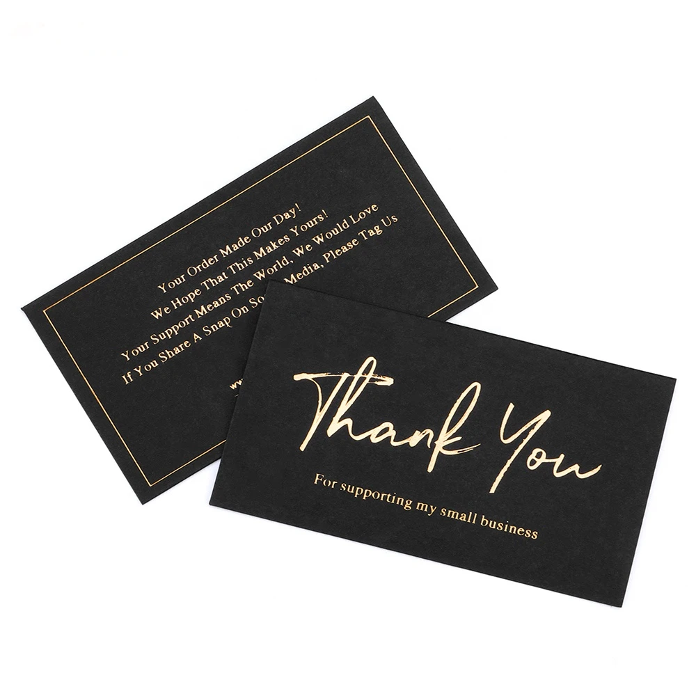 Customized luxury shiny gold foil/matte edge paper plastic business card with logo