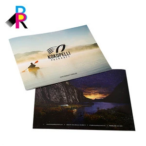 Customized perfect bound full color catalogue booklet printing