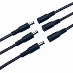 Dc power cable 12V 24V video power supply 5.5*2.1mm connector dc cable