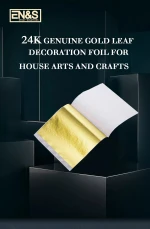 Decoration Furniture 24K Gold Leaf Foil,Top Selling Personalized Genuine Gold Leaf Ornament and Stickers