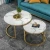 Import decoration luxury marble top office round glass coffee table from China