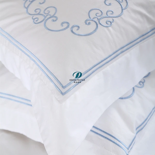 Deeda factory embroidery hotel bed sheets wholesale