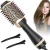 Import Deery 1200W Hot Air Blow Dryer Brush Professional 2 In 1 Straightener Comb Electric Blow Dryer Rotating Hair Brush Roller Styler from China