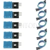 DHT11 Temperature and Humidity Sensor with Dupont Wires 3.3V-5V Humidity Measure 20%-95% Temperature Measure 0-50? for Arduino