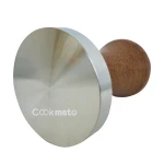 Diameter 58MM Stamper Espresso Pull Coffee Hammer with 100% Flat Stainless Steel Base