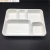 Import Disposable Biodegradable  Plates with 5 Compartments Sugarcane Bagasse Dishes from China