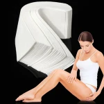 Disposable Cotton Depilatory Wax Strips Hair Remove Strips cotton fabric waxing strips