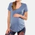 Import dongguan hot sale cotton  spandex  long sleeve pregnant women breastfeeding maternity nursing clothing from China