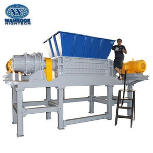 Double Shaft Waste Plastic Recycling Tire Shredder for Sale