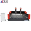 Double Spindle Head Stone Engraving CNC Router , Stone Cutting Machine For Wood , Stone, Acrylic