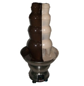 double tower chocolate fountain maker