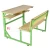 Import Durable Antique Double School Desk with Bench Attached School Desks and Chair from China