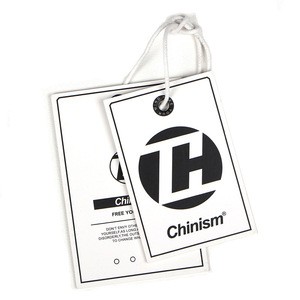 Eco Friendly 350gsm White Cardboard Paper Kids Garments Hang Card Tag