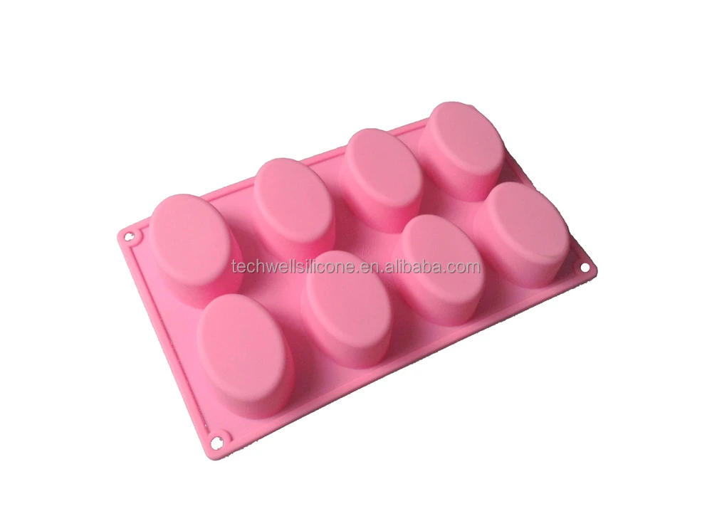 Ecofriendly Silicone Materials Handmade Craft Oval Soap Mold