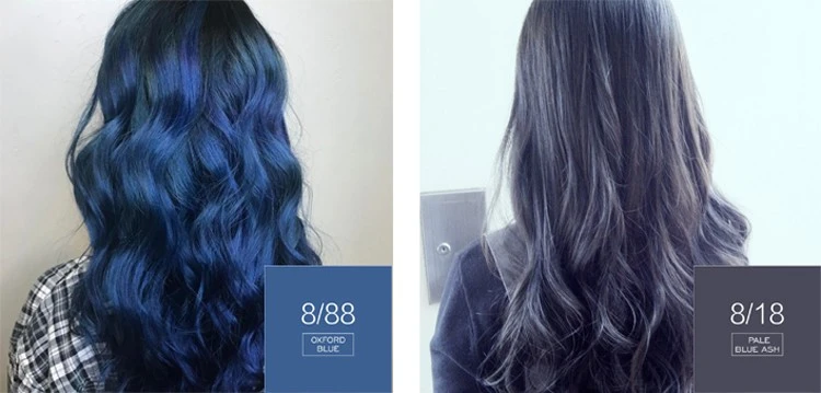 Ecologic Anti-allergy permanent hair dye color Blue Hair Color