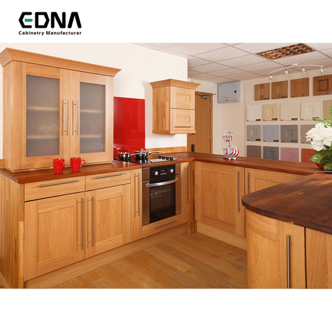 Buy Edna Waterproof Solid Wood Customized Kitchen Cabinet Doors Only ...
