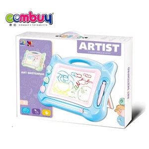 Educational play cartoon learning kids erasable magnetic drawing board