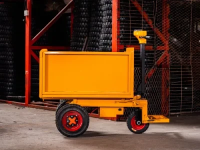 Electric Cargo Tricycle Mini Dump Truck Concrete Buggy Cargo Site Wheelbarrow