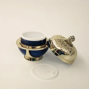 elegant luxury 50g 30g series skin care gold crown acrylic cosmetic jar for cream