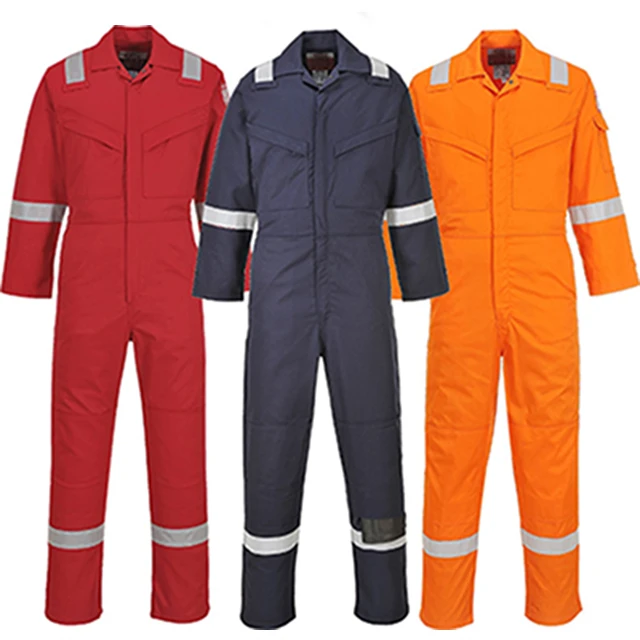 EN 13688 Safety Clothing Manufacturer 200GSM Workwear Cotton Fire Resistant Coverall