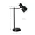 Import EU standard black  lampshade iron base table lamps from China