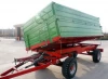 Euro style tractor use hydraulic 8 Tons heavy duty farm tipping trailer