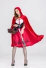 Europe And America Halloween Clothes Red Little Red Riding Hood Party Cosplay Dress Costume For Women