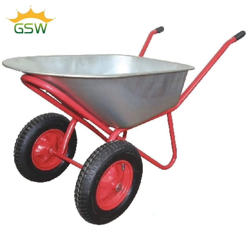 Europe popular double wheels wheelbarrow WB6420S