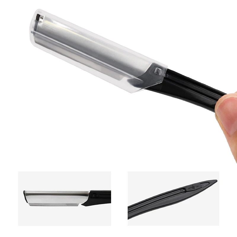 Eyebrow tools Makeup Collapsible Shaper Shaver Plastic Eyebrow Knife Trimmer Facial Hair Remover Foldable