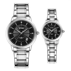 EYKI branded Luxurious Stainless Steel Bracelet Quartz OEM Watches Couple Wristwatches