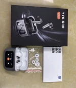 F9-5 Earbuds Wireless Earphones Noise Cancelling V5.4 Sport Earbuds Headset Smart Lcd Touch Screen Microphone Q30 Earphone