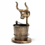 Factory Custom Logo Metal Deer Bull Head Vintage Ashtray