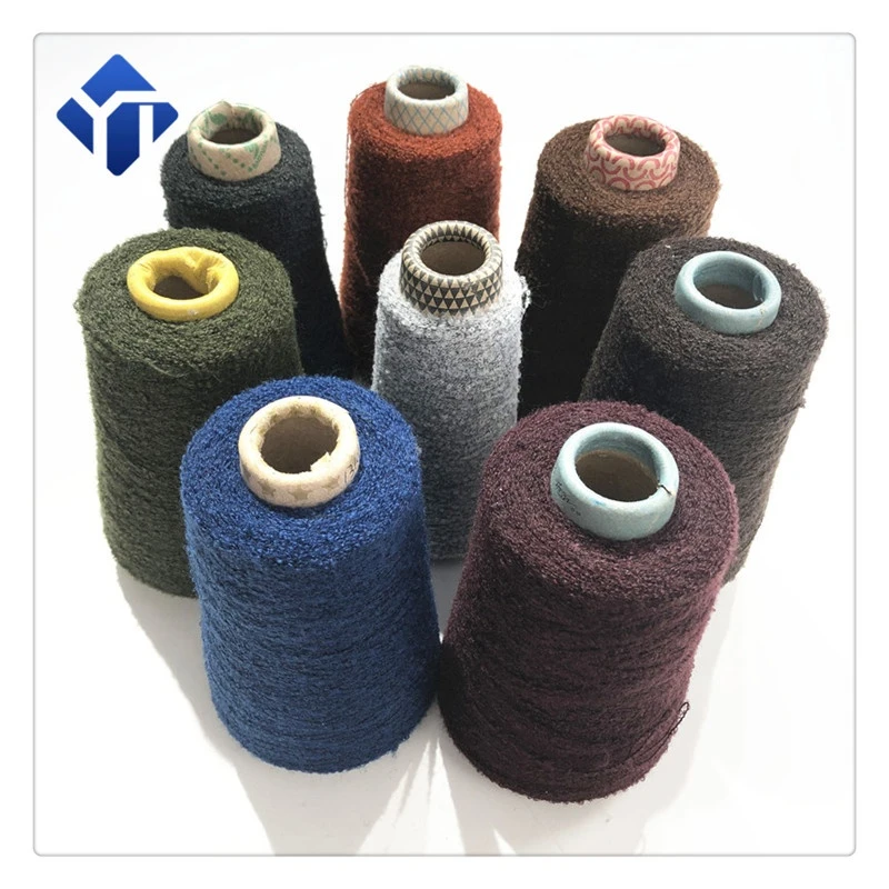 Factory direct sale multi colored fancy acrylic polyester blended merino wool yarn