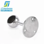 Factory direct sale stainless steel 304 316 2205 straight wall mounted end bracket for railing