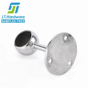 Factory direct sale stainless steel 304 316 2205 straight wall mounted end bracket for railing