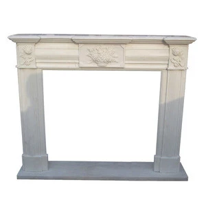 Factory direct White Marble fireplace