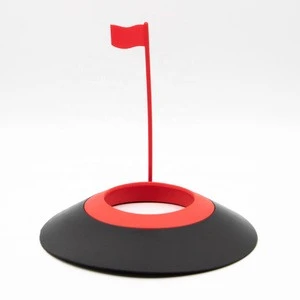 Factory price Indoor Golf Plastic Putting Cup with flag for Plastic