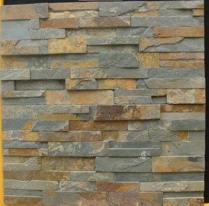 factory sale classical multicolor natural slate cladding and stone panel WP-D20