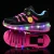 Factory Sale New Model Led Flashing Child Roller Skate Popular Sport Footwear Shoes