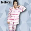 Factory Sell Long Sleeves Winte Sets Printed Fleece Nightclothes Stock Apparel